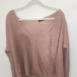 White Fox boutique off the shoulder sweater